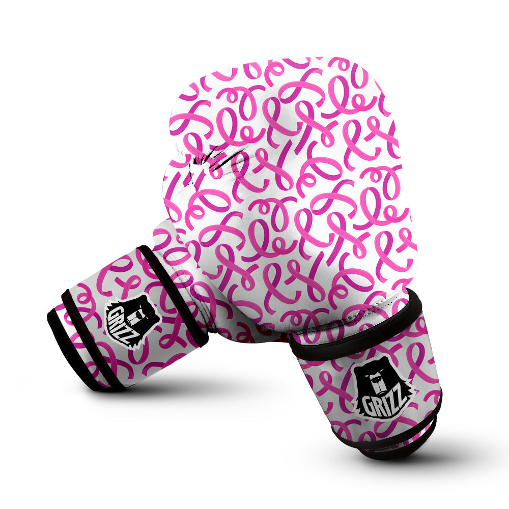 Cancer Awareness Print Pattern Boxing Gloves-grizzshop