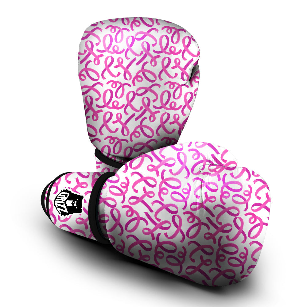 Cancer Awareness Print Pattern Boxing Gloves-grizzshop