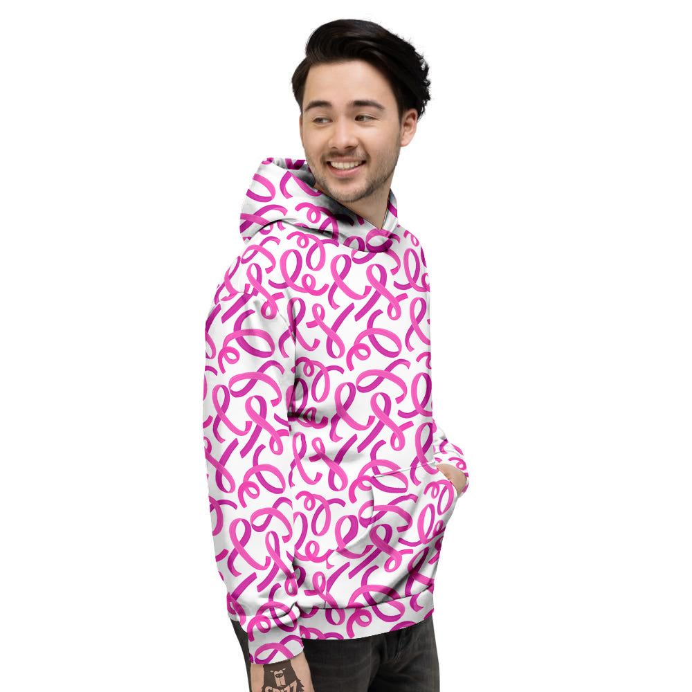 Cancer Awareness Print Pattern Men's Hoodie-grizzshop