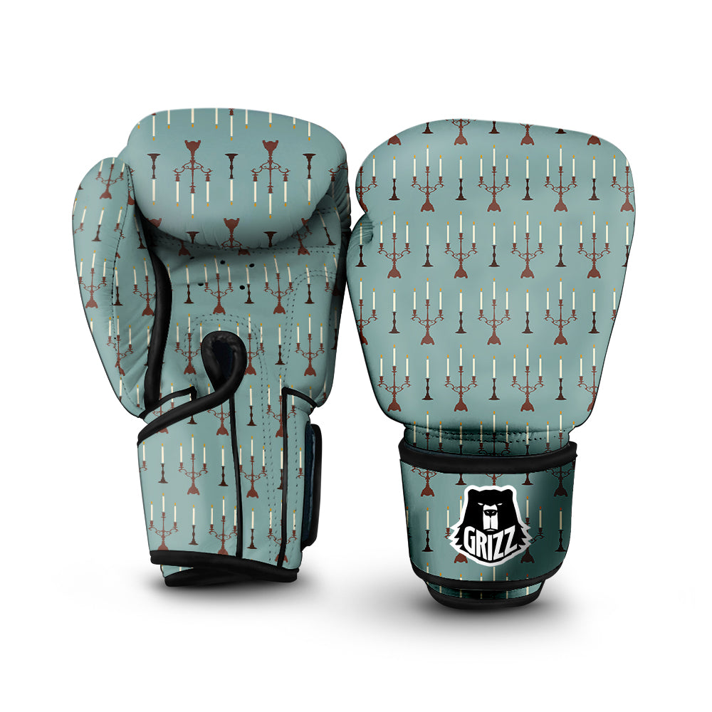 Candle Vintage Print Pattern Boxing Gloves-grizzshop