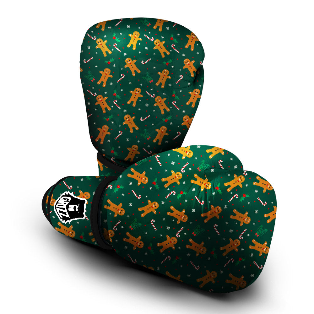 Candy And Christmas Cookie Print Pattern Boxing Gloves-grizzshop