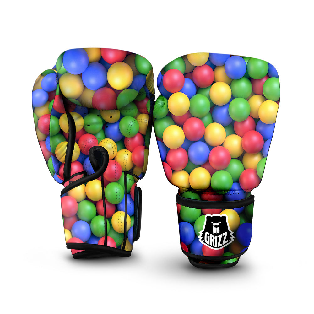 Tennis Balls Print Pattern Boxing Gloves