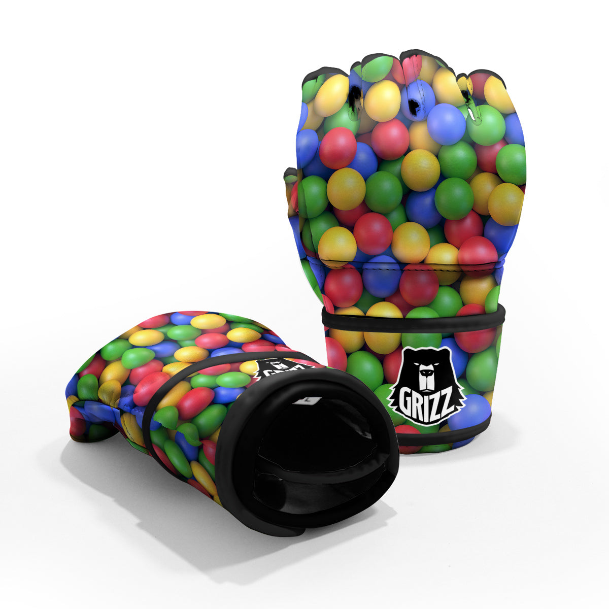 Candy Ball Colorful Print MMA Gloves-grizzshop