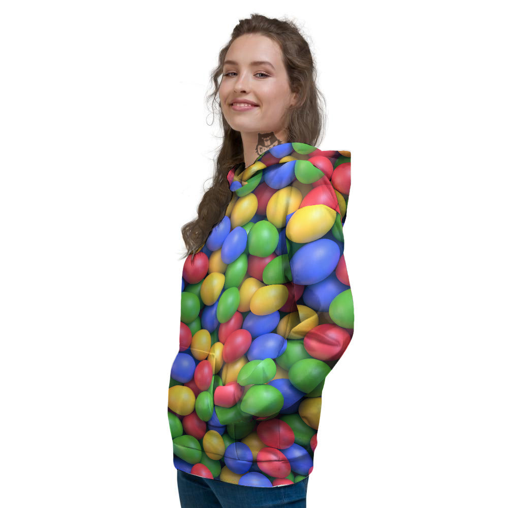 Candy Ball Colorful Print Women's Hoodie-grizzshop
