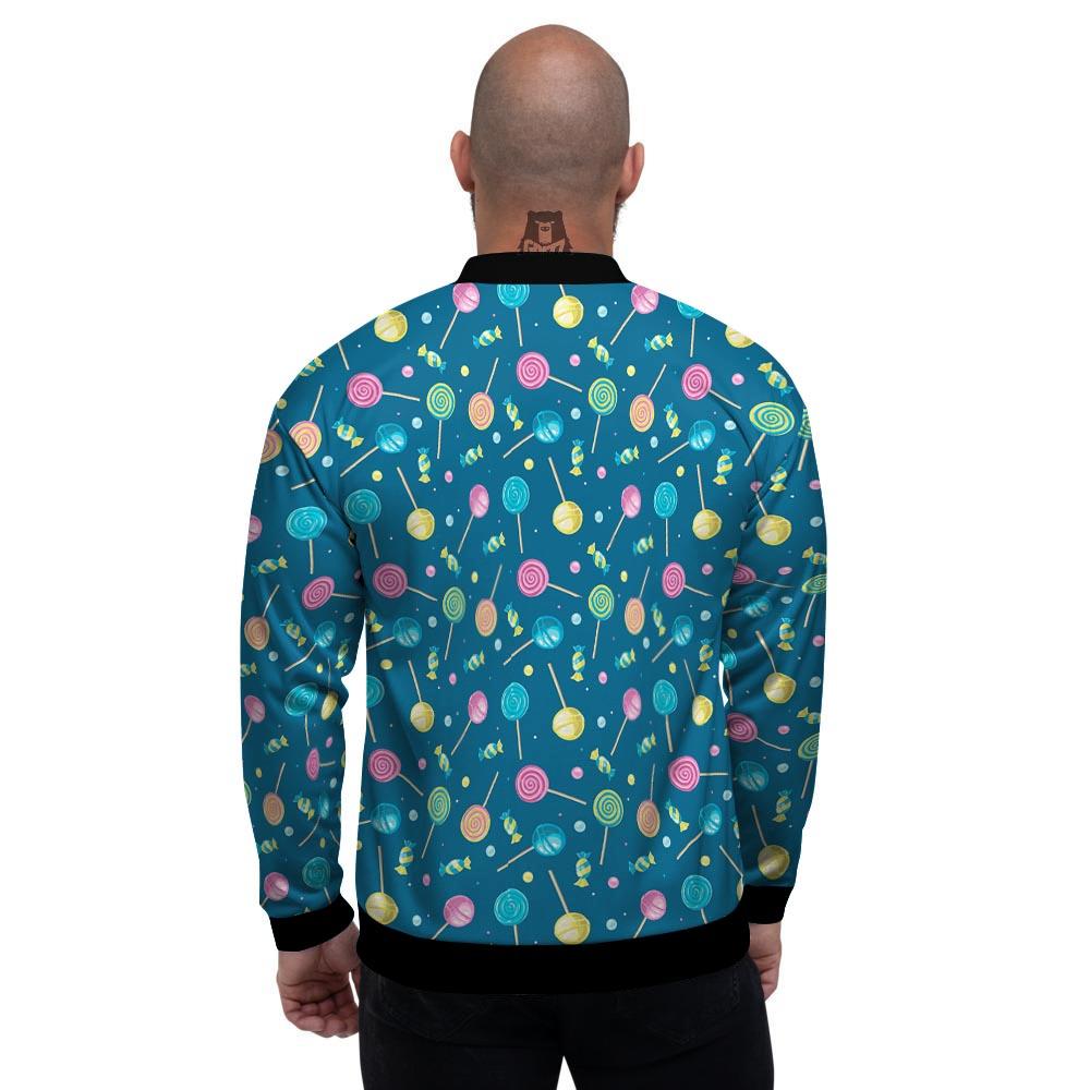 Candy Ball Sweet Print Pattern Men's Bomber Jacket-grizzshop