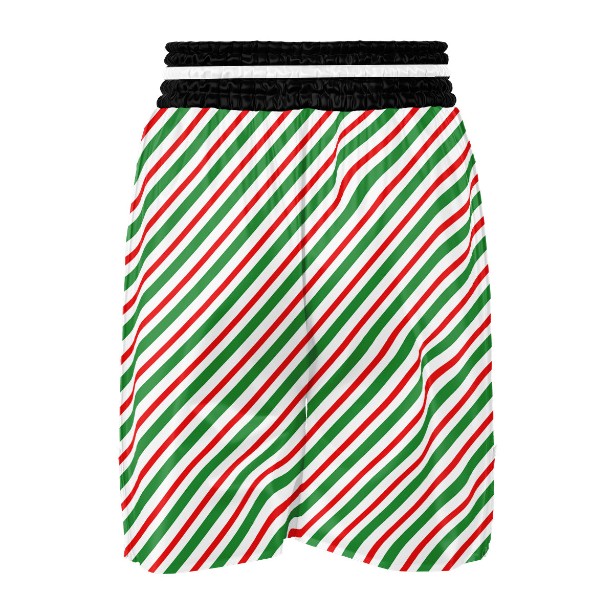 Candy Cane Stripes Christmas Print Boxing Shorts-grizzshop