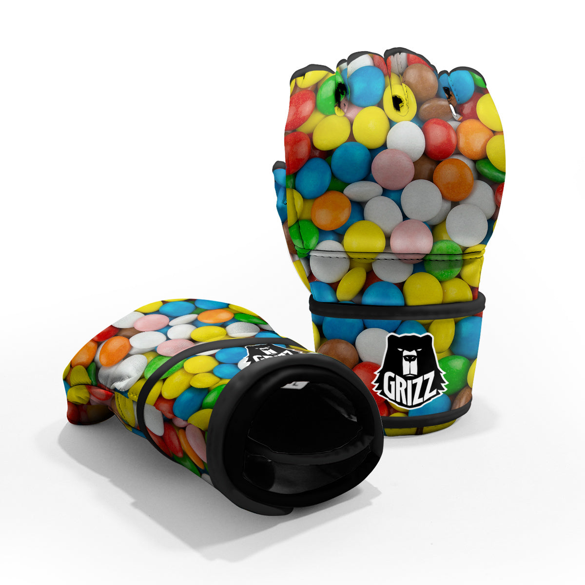 Candy Chocolate Colorful Print MMA Gloves-grizzshop