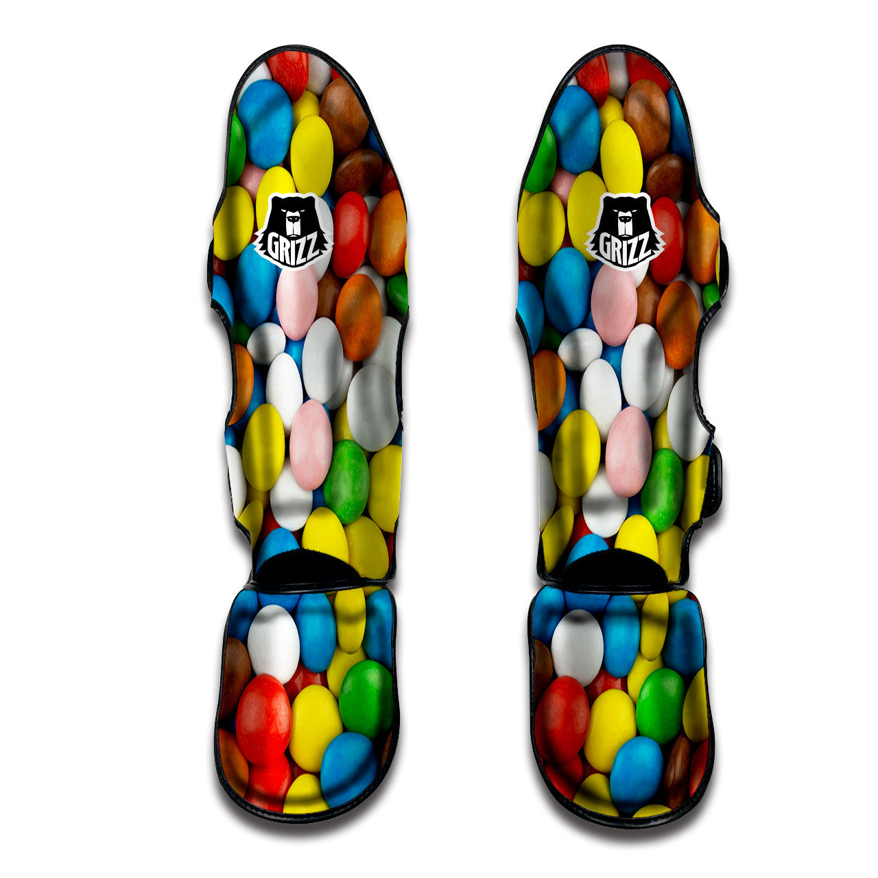 Candy Chocolate Colorful Print Muay Thai Shin Guards-grizzshop