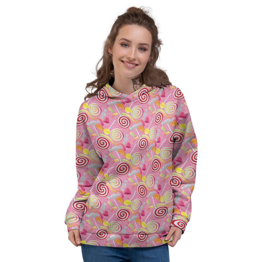 Candy Colorful Print Pattern Women's Hoodie-grizzshop