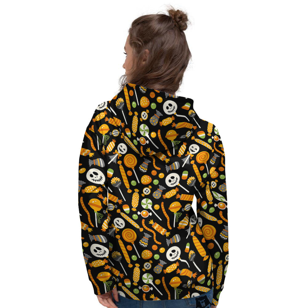 Candy Halloween Print Pattern Women's Hoodie-grizzshop