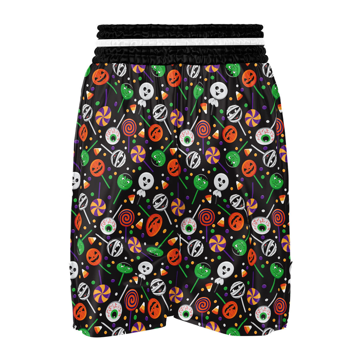 Candy Monsters Halloween Print Pattern Boxing Shorts-grizzshop