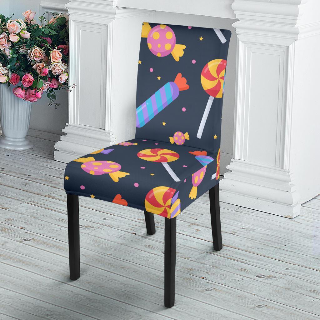 Candy Pattern Print Chair Cover-grizzshop