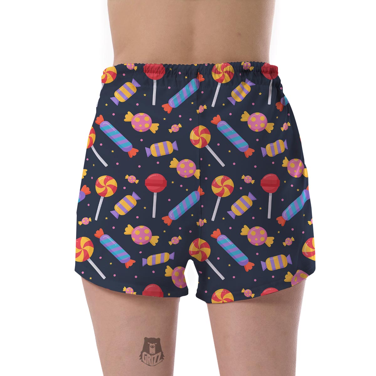 Candy Pattern Print Women's Shorts-grizzshop