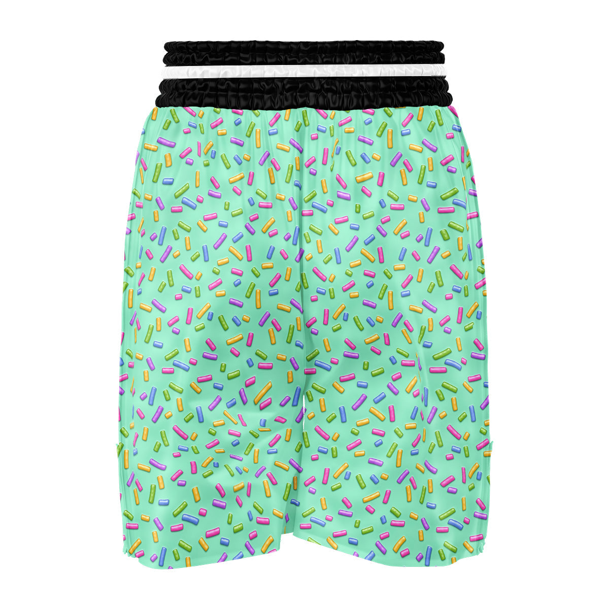 Candy Sprinkles Green Sweet Print Pattern Boxing Shorts-grizzshop