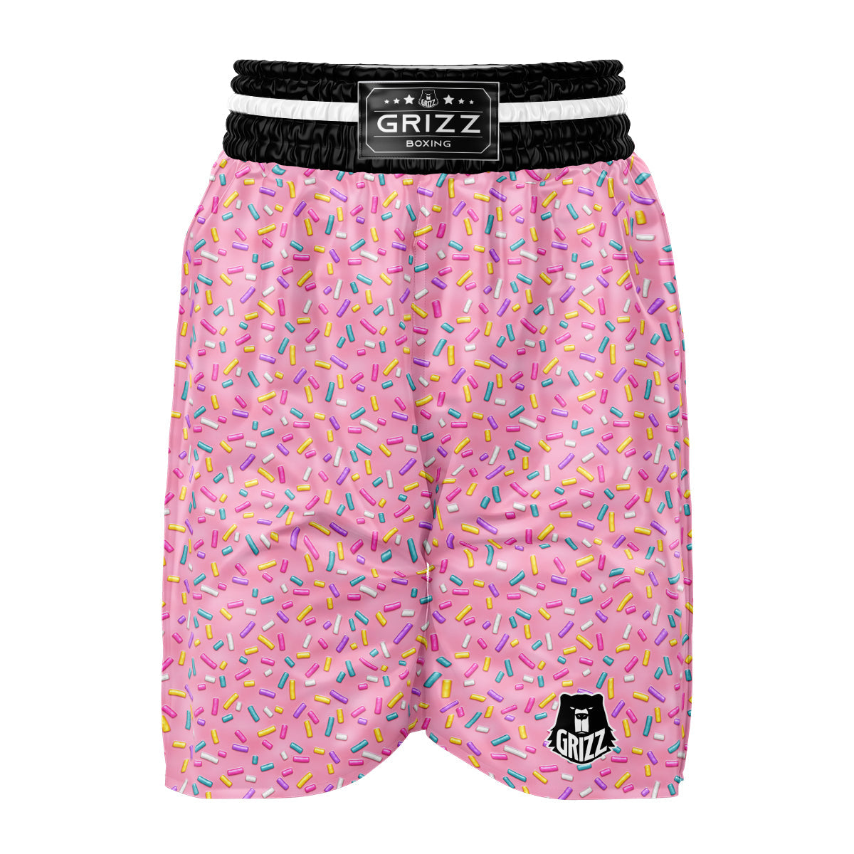 Candy Sprinkles Sweet Pink Print Pattern Boxing Shorts-grizzshop