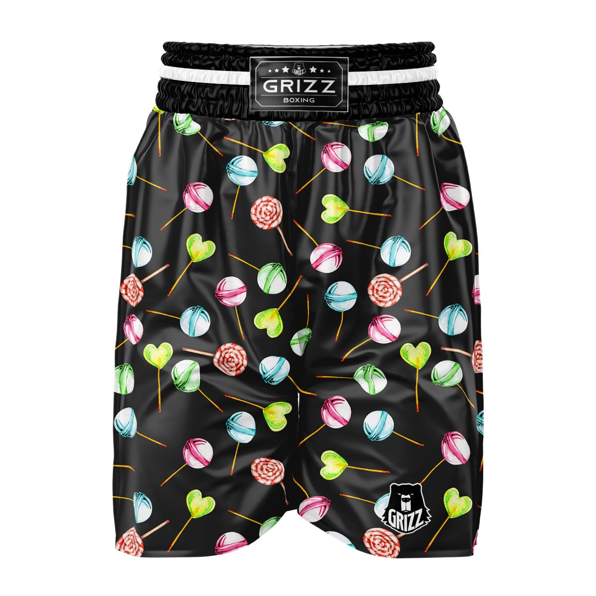 Candy Sweet Print Pattern Boxing Shorts-grizzshop