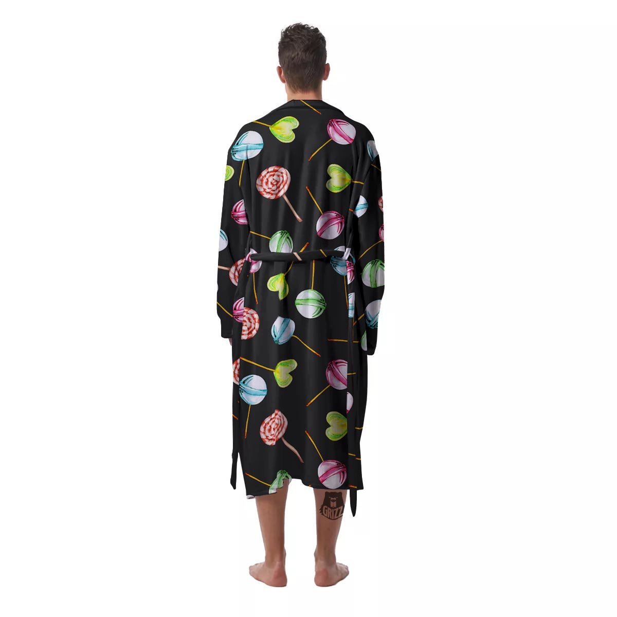Candy Sweet Print Pattern Men's Robe-grizzshop