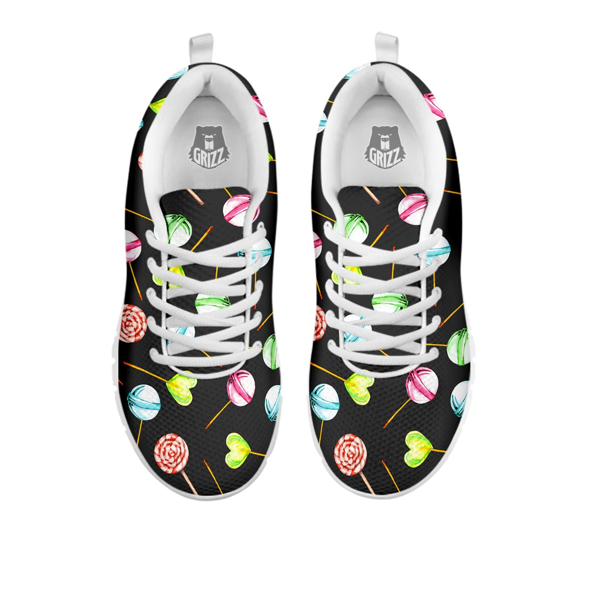 Candy Sweet Print Pattern White Sneaker-grizzshop