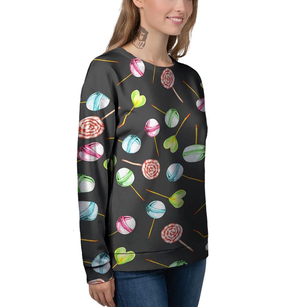 Candy Sweet Print Pattern Women's Sweatshirt-grizzshop