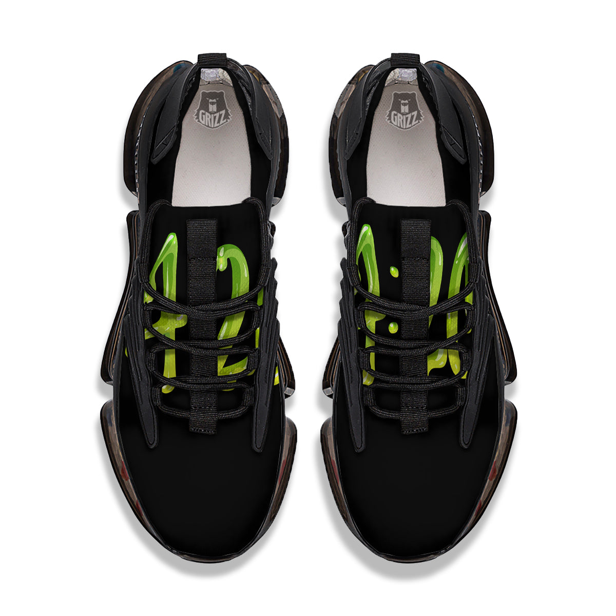 Cannabis Day 420 Print Black Gym Shoes-grizzshop