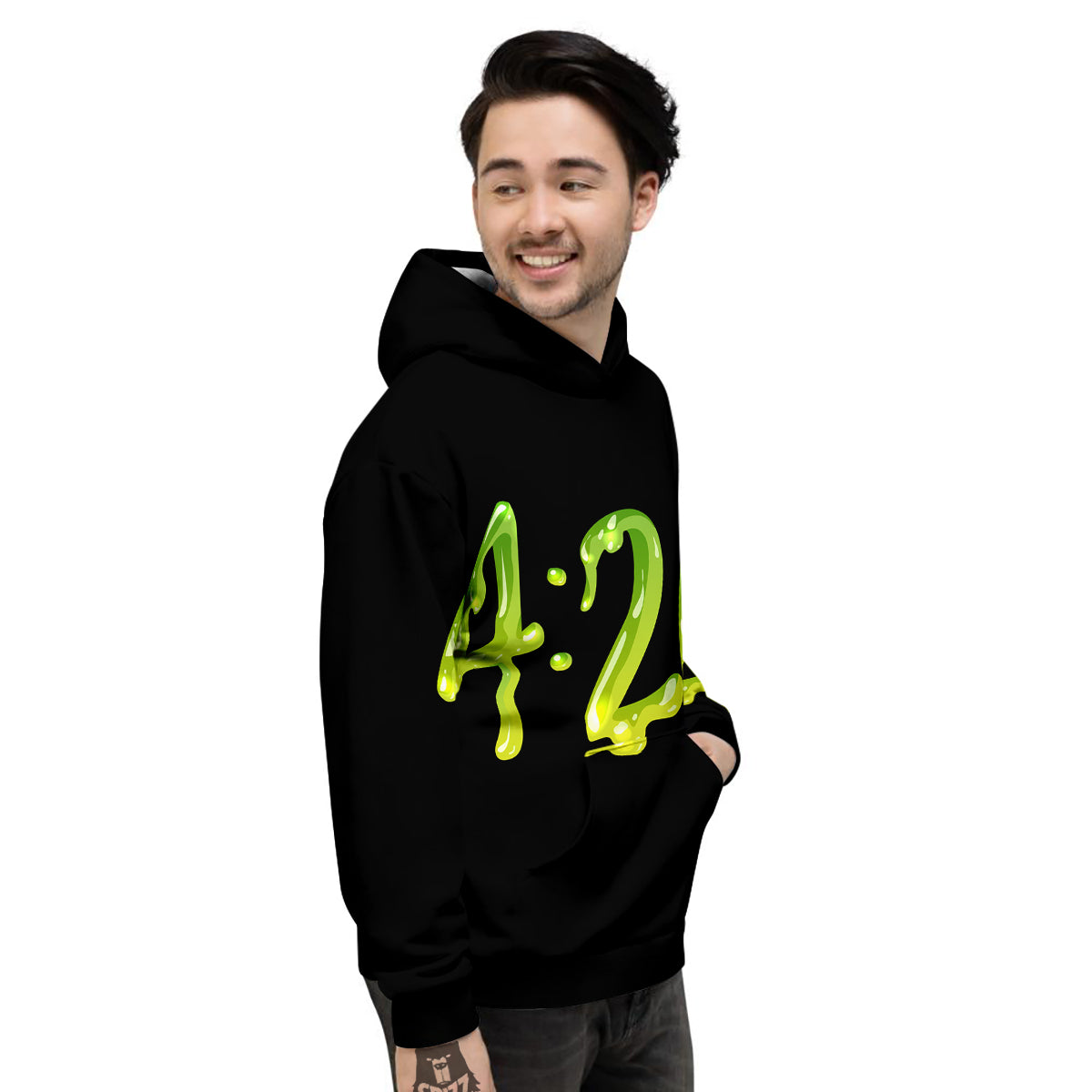 Cannabis Day 420 Print Men's Hoodie-grizzshop