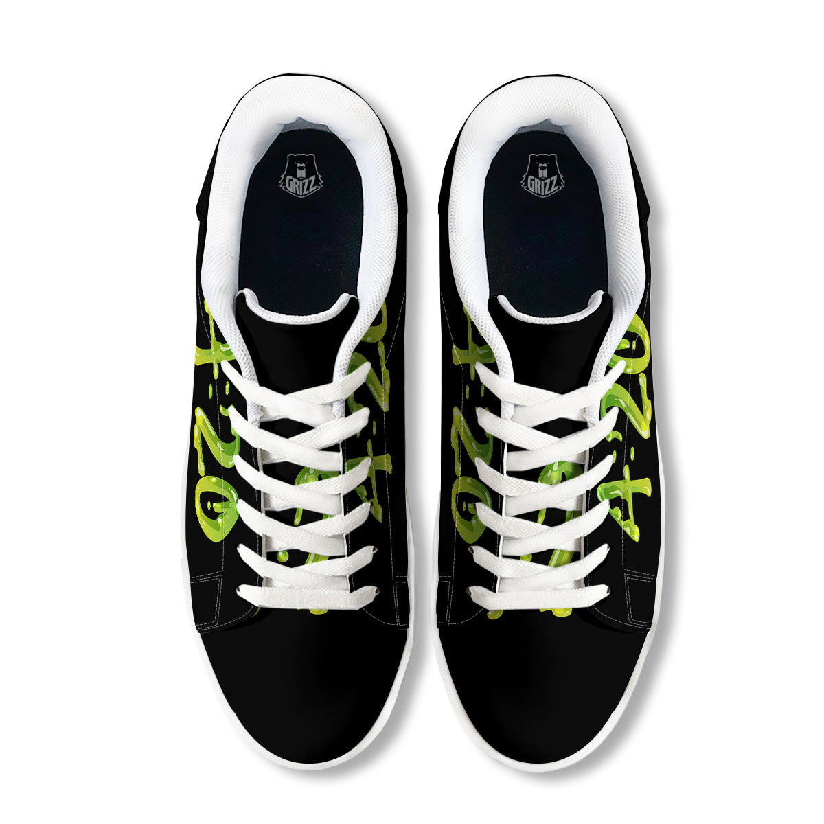 Cannabis Day 420 Print White Low Top Sneakers-grizzshop