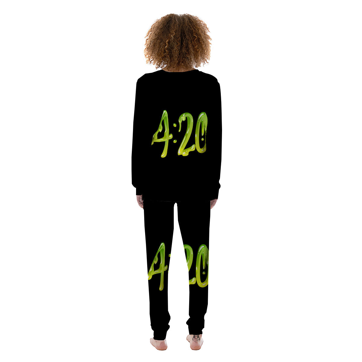 Cannabis Day 420 Print Women's Pajamas-grizzshop