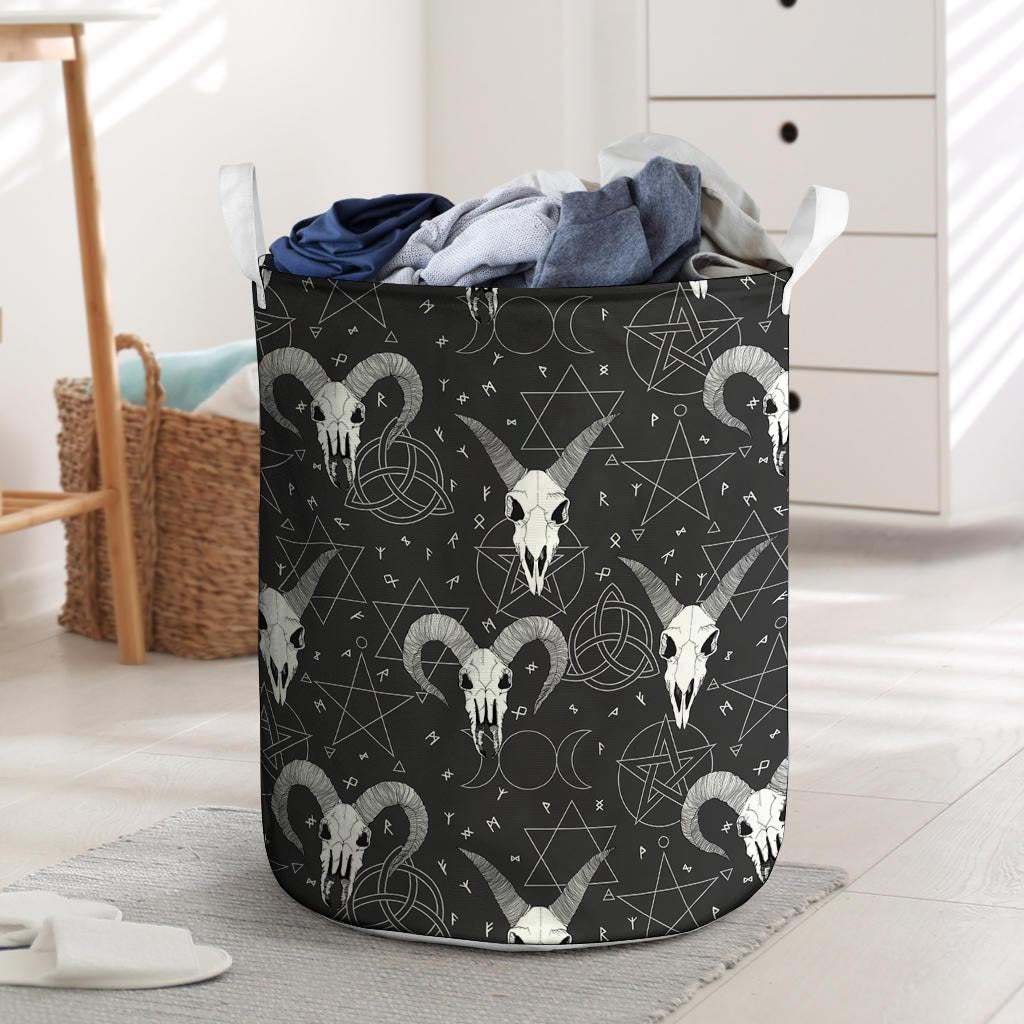 Capricorn Astrology Gothic Witch Laundry Basket-grizzshop