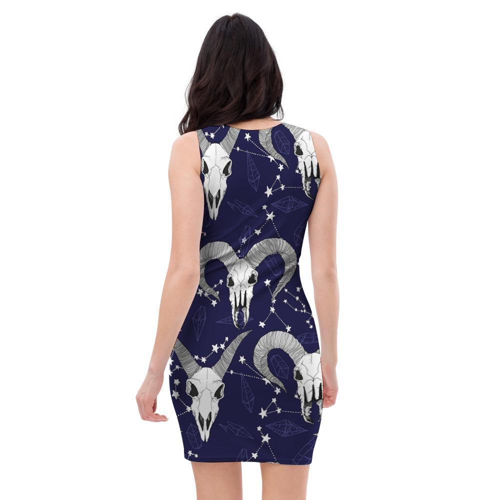 Capricorn Astrology Magic Witch Bodycon Dress-grizzshop