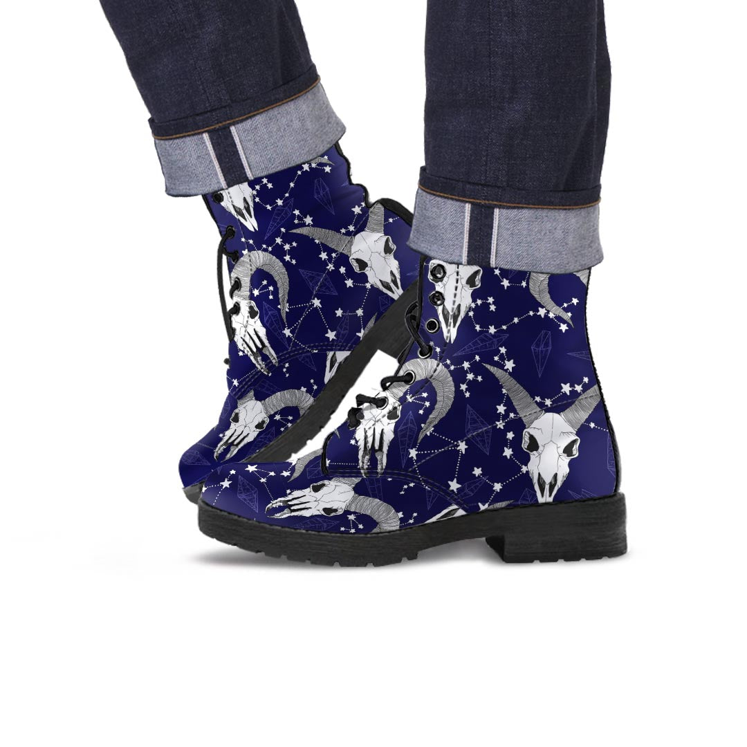 Capricorn Astrology Magic Witch Men's Boots-grizzshop