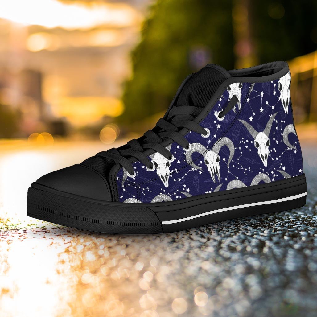 Capricorn Astrology Magic Witch Women's High Top Shoes-grizzshop