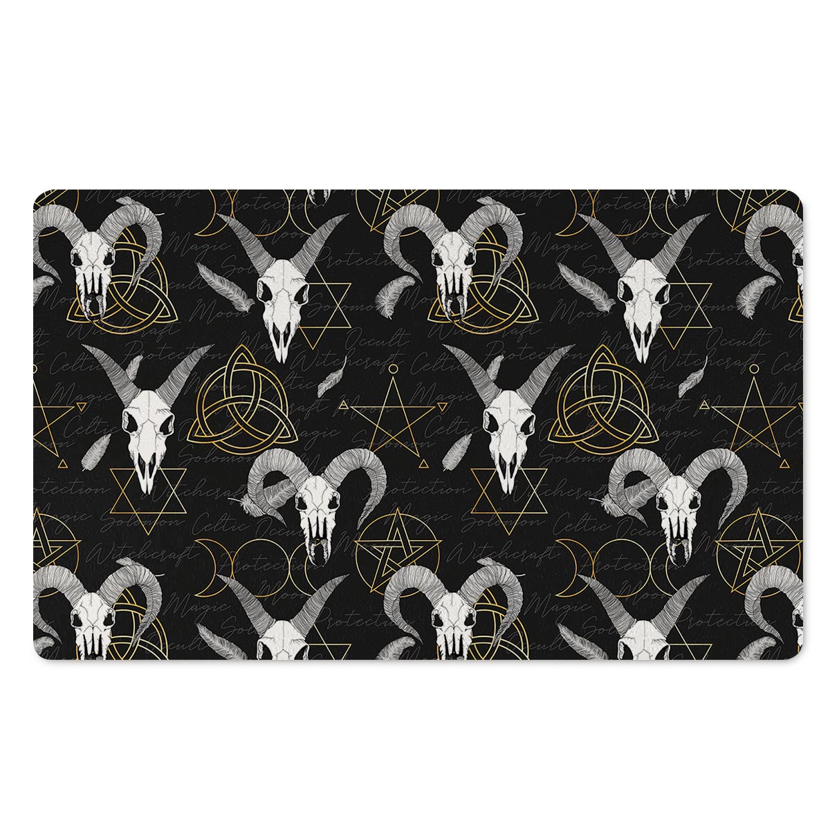 Capricorn Astrology Witch Gothic Door Mat-grizzshop