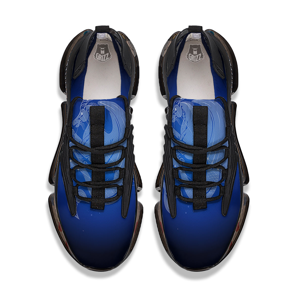 Capricorn Constellation Print Black Gym Shoes-grizzshop
