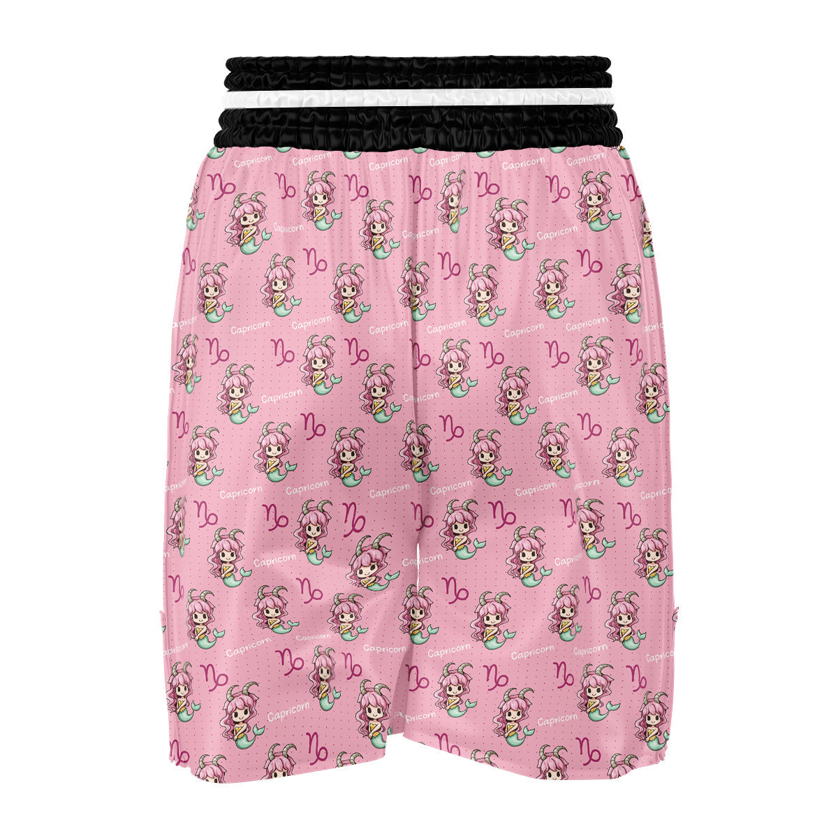 Capricorn Cute Cartoon Print Pattern Boxing Shorts-grizzshop