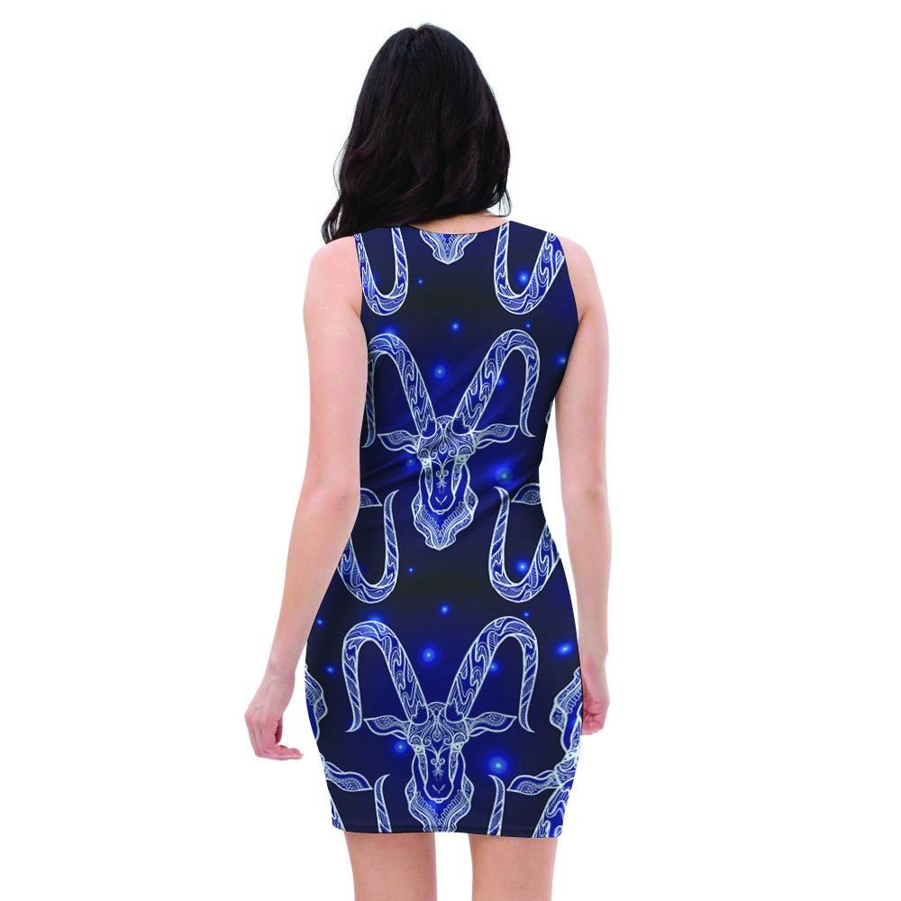 Capricorn Gothic Witch Bodycon Dress-grizzshop