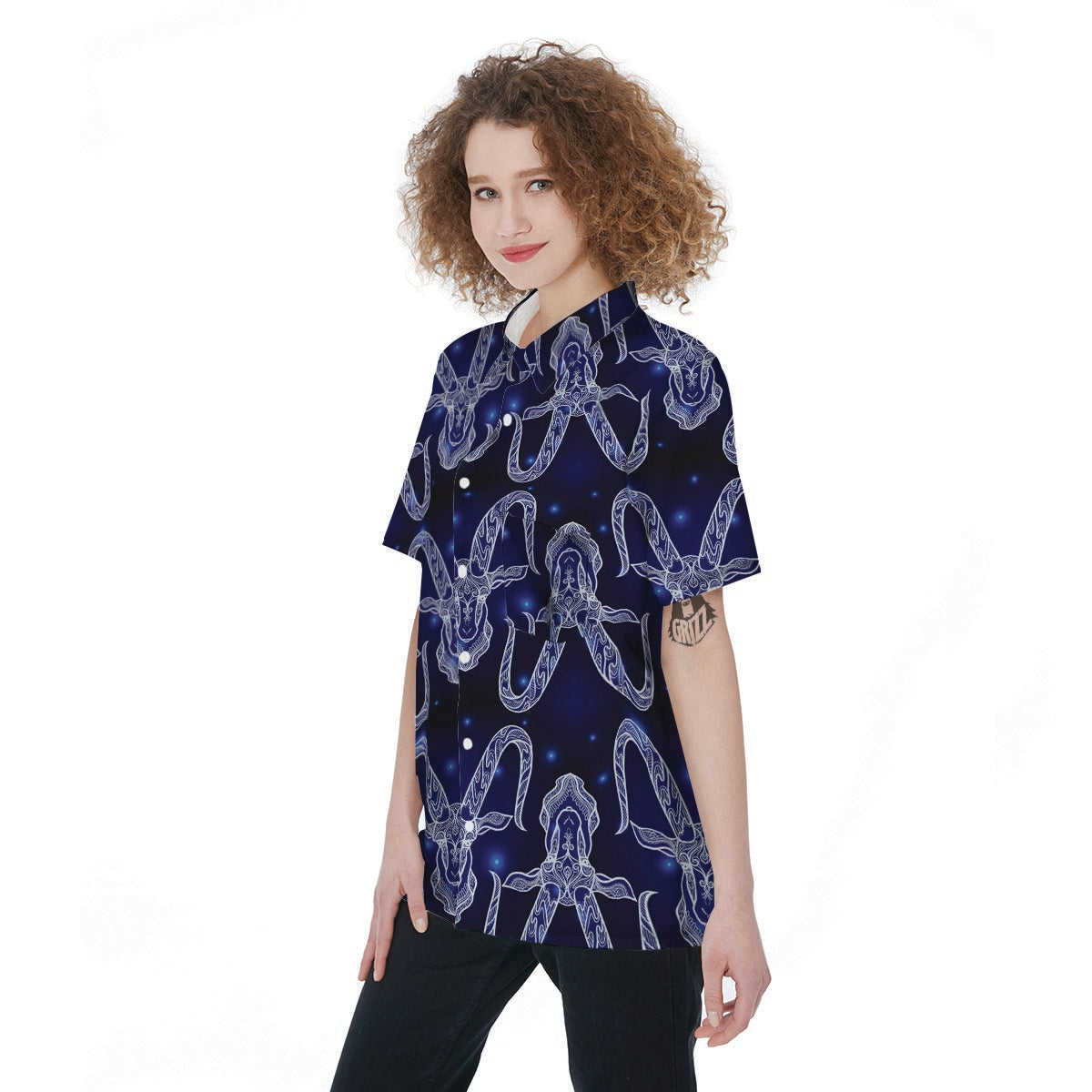 Capricorn Astrology Witch Gothic Women's Bomber Jacket main image 1