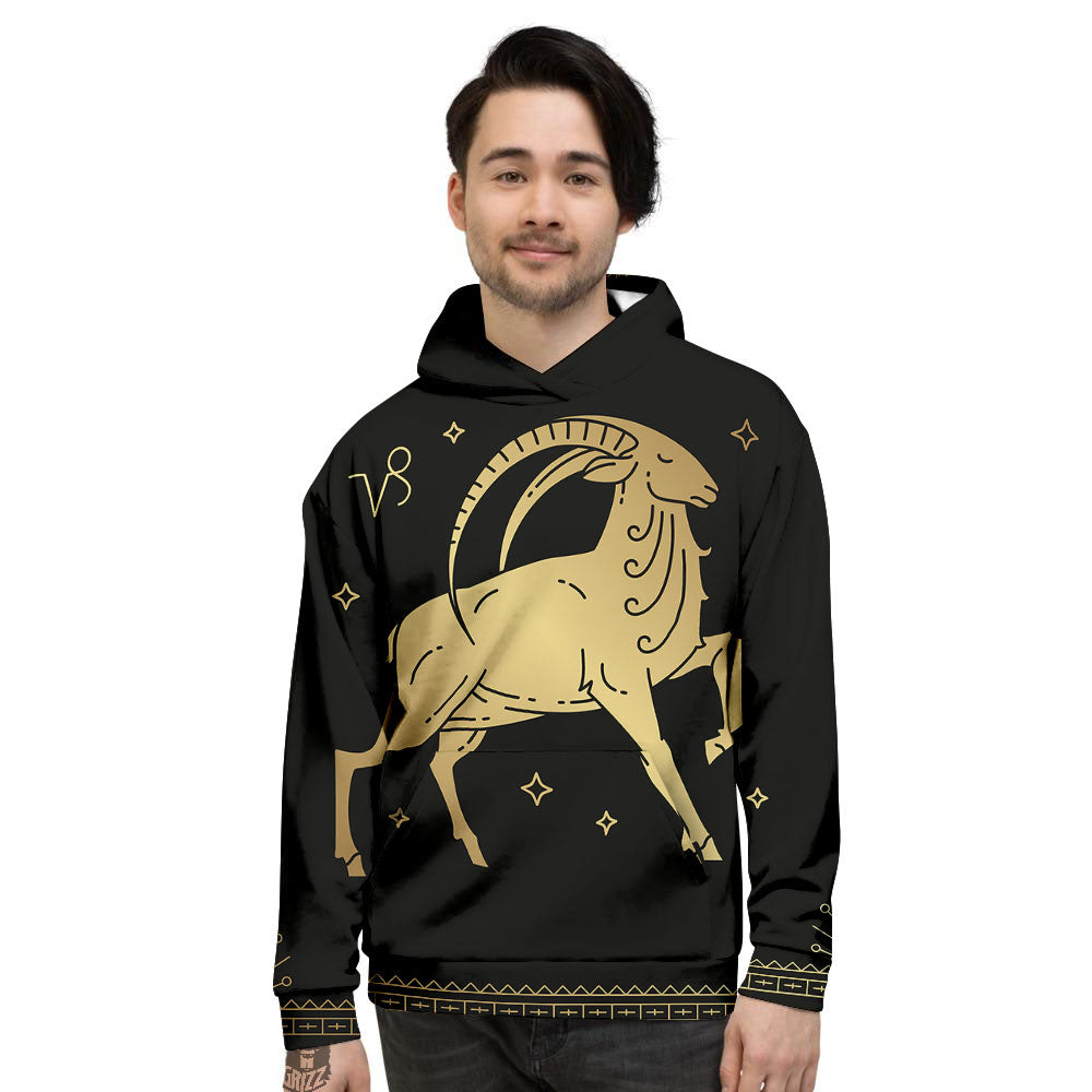 Capricorn Sign Astrological Print Men's Hoodie-grizzshop