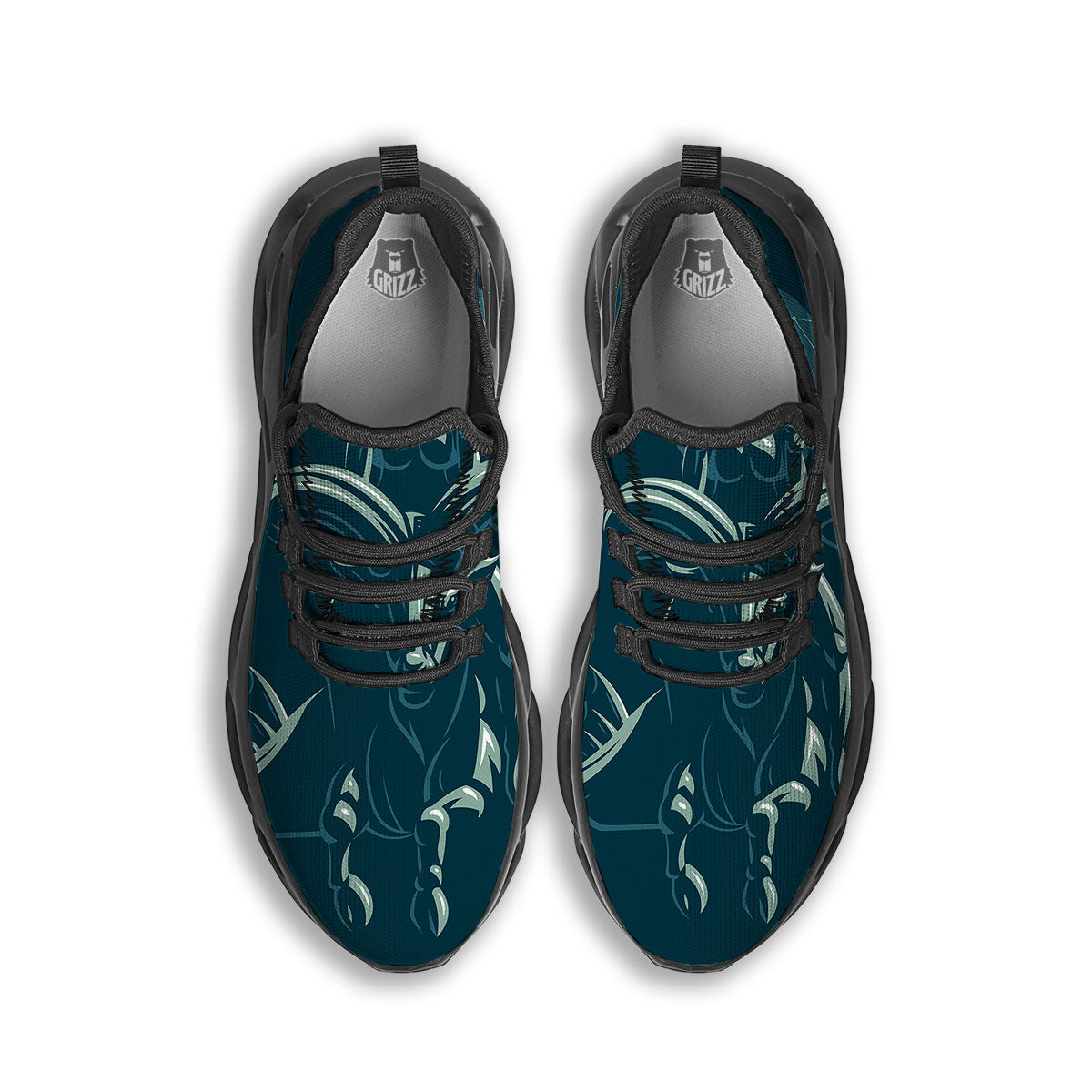 Capricorn Sign Astrology Print Black Running Shoes-grizzshop
