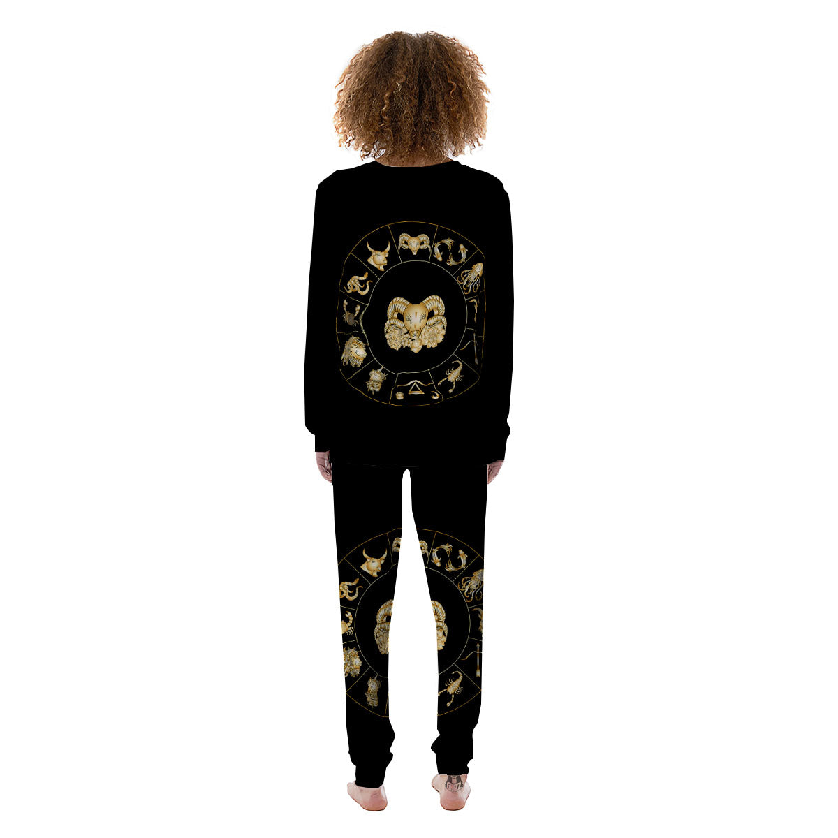 Capricorn Sign Fantasy Print Women's Pajamas-grizzshop