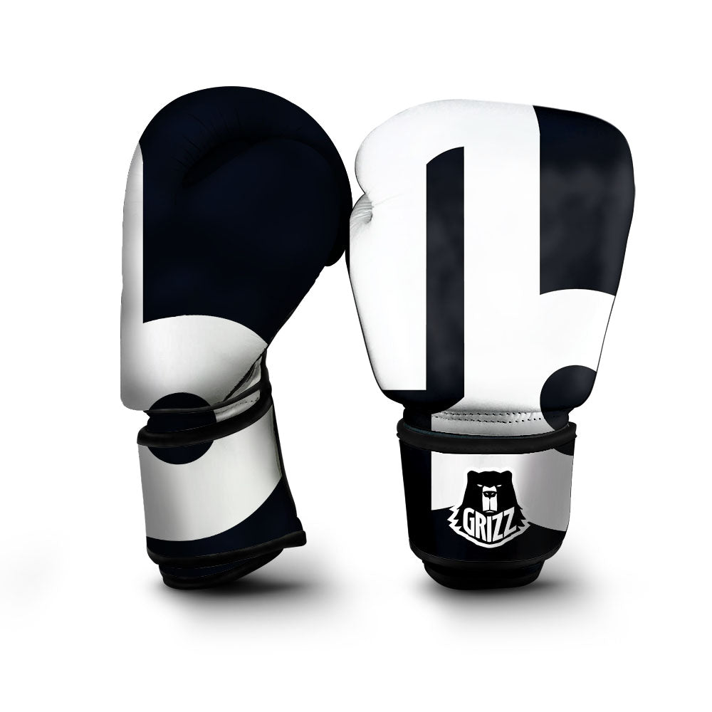 Capricorn Sign Zodiac White And Black Print Boxing Gloves-grizzshop