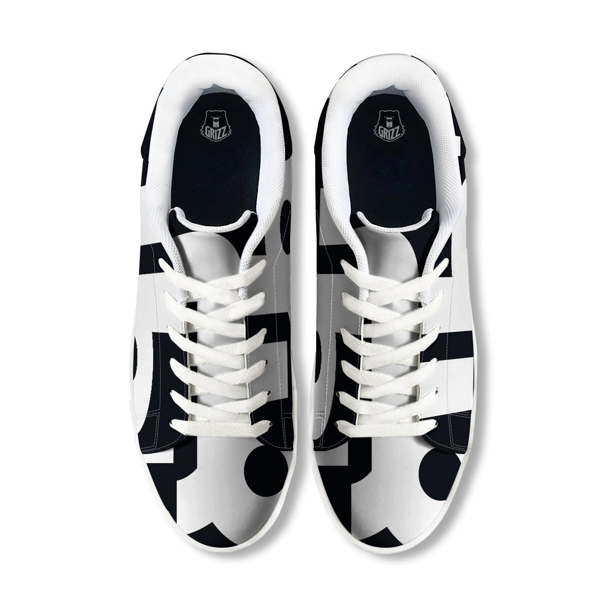 Capricorn Sign Zodiac White And Black Print White Low Top Sneakers-grizzshop