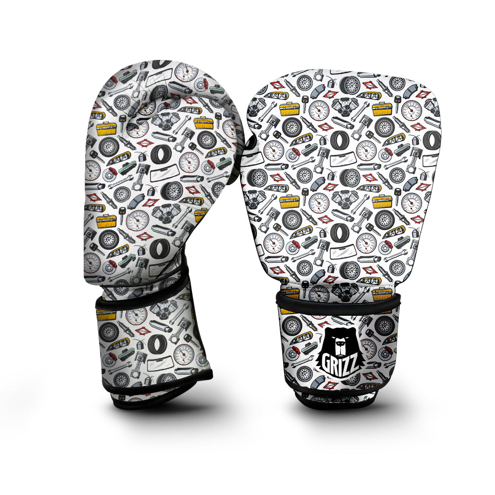 Car Vehicle Accessories Print Pattern Boxing Gloves-grizzshop