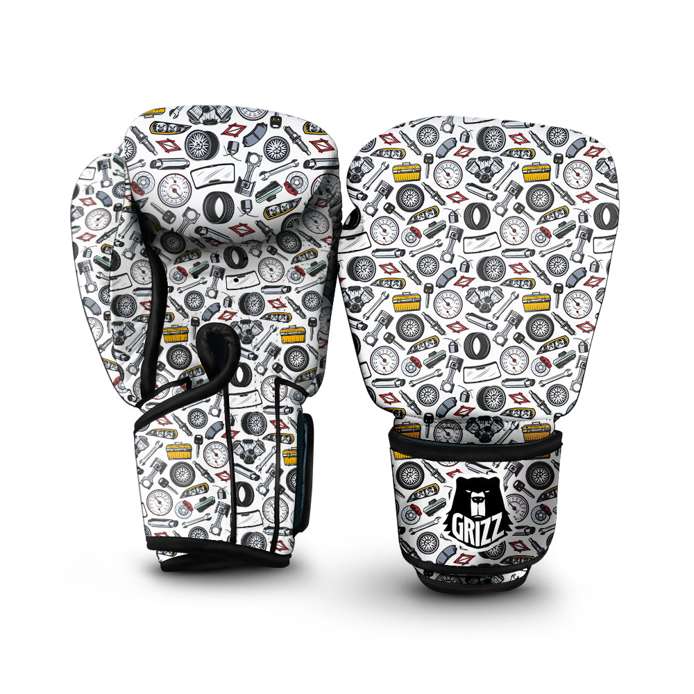 Car Vehicle Accessories Print Pattern Boxing Gloves-grizzshop