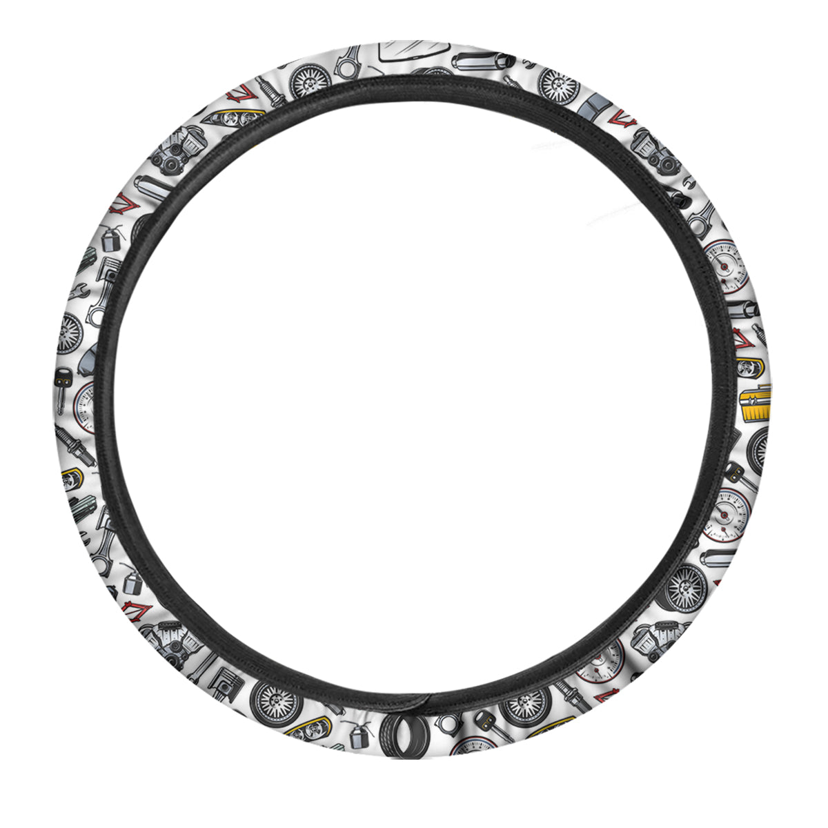 Car Vehicle Accessories Print Pattern Car Steering Wheel Cover-grizzshop