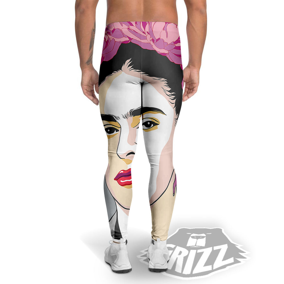 Carmen Frida Kahlo Magdalena Print Men's Leggings-grizzshop
