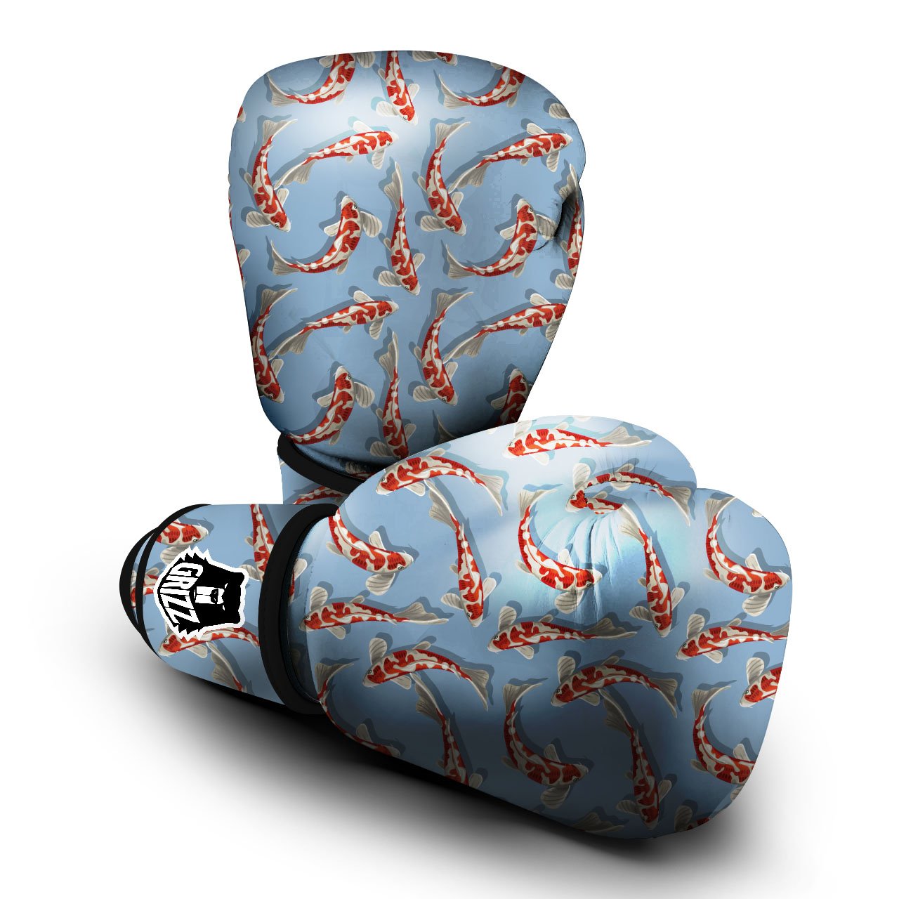 Carp Koi Print Pattern Boxing Gloves-grizzshop