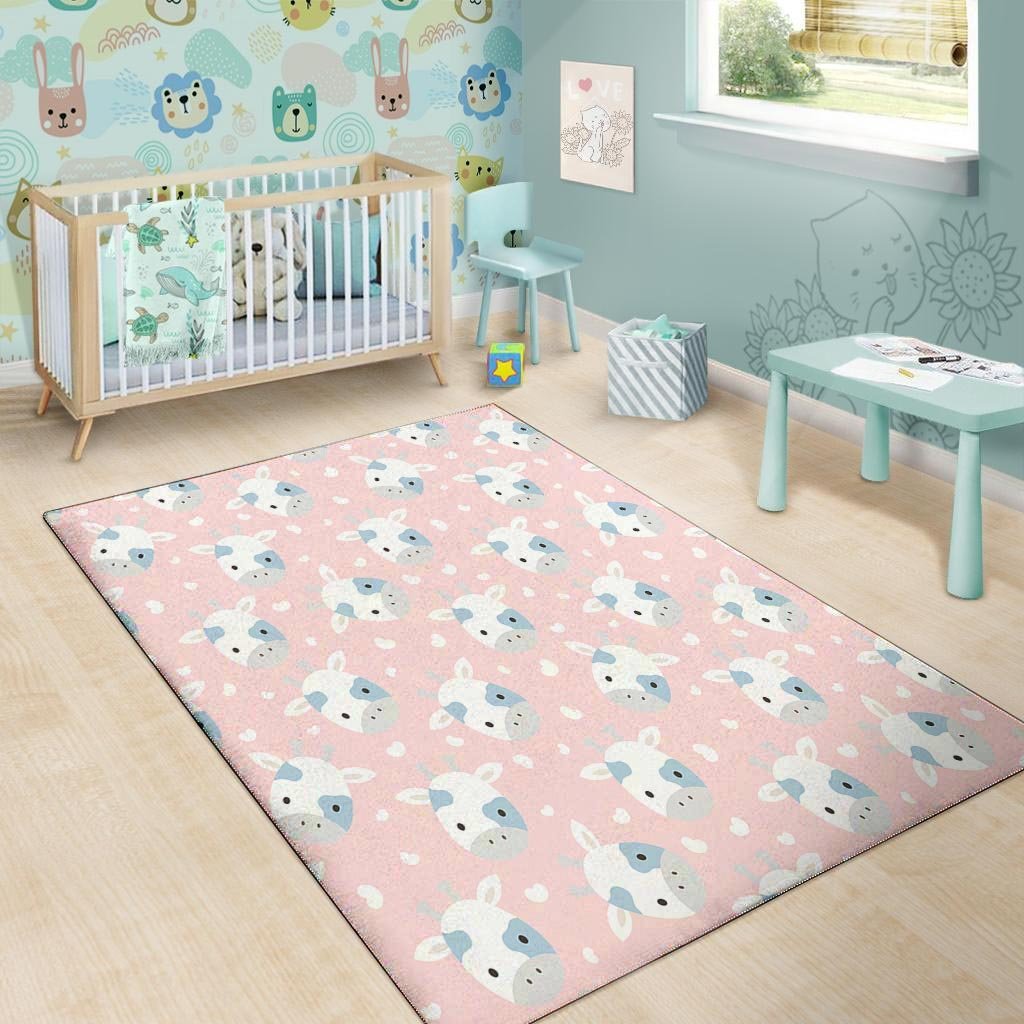 Cartoon Cow Print Floor Mat-grizzshop