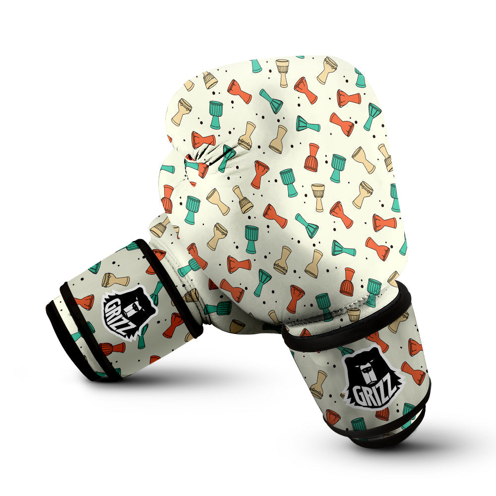 Cartoon Drum Print Pattern Boxing Gloves-grizzshop