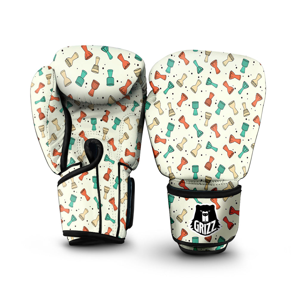 Cartoon Drum Print Pattern Boxing Gloves-grizzshop