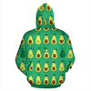 Cartoon Green Avocado Pattern Print Women Men Pullover Hoodie-grizzshop